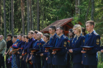 Перезахоронение останков воинов