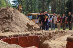 Перезахоронение останков воинов